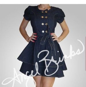 Angel Brinks blue Jean dress